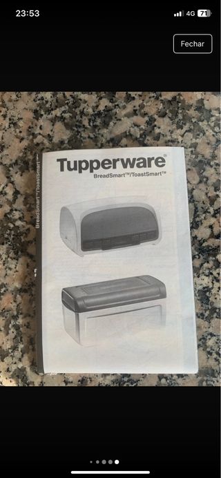 Caixa de Pão Tupperware