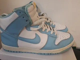 Zapatillas Nike Dunk High Azul Blanco
