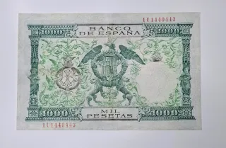 1000 Pesetas 1957 Serie 1U14
