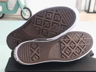 Converse plataforma azul y blanco