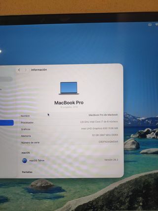 MACBOOK PRO 16'' 2019 I7/32/2 TB