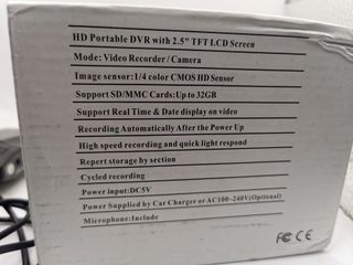 Cámara DVR HD Coche 2.5 Pantalla TFT