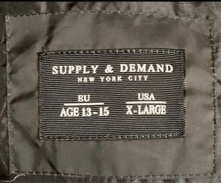 Parka Supply & Demand Degradado Negro/Gris Talla M
