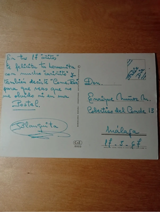 6 postales de la ilustradora Costanza años 60