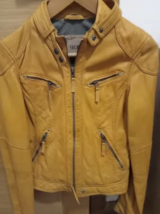 Chaqueta Piel Mujer Oakwood Amarilla