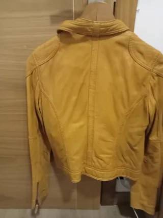 Chaqueta Piel Mujer Oakwood Amarilla