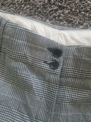 Pantalón MANGO Cuadros Príncipe de Gales T.40