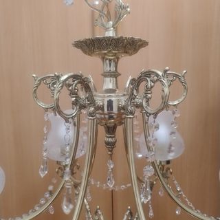 Lámpara araña clásica 6 luces cristal