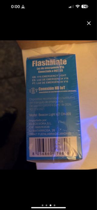 2 Balizas emergencia FlashMate V16 DGT 2x60€