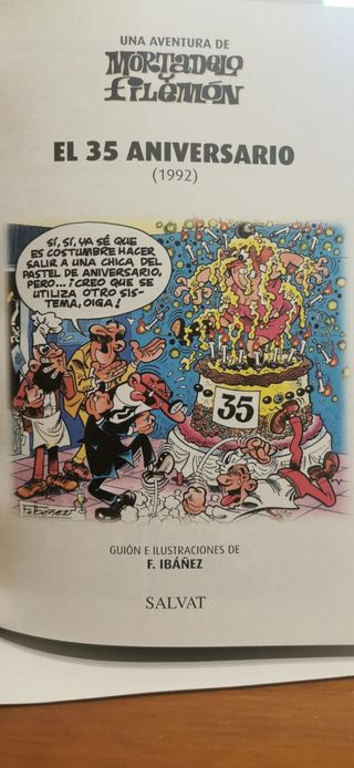 TOMO DE MORTADELO Y FILEMON. EL ANIVERSARIO.