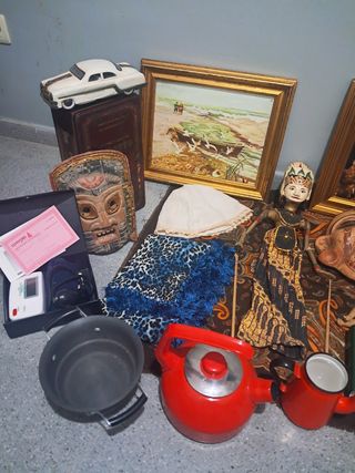 Lote Antigüedades Varios Objetos,MIRAR FOTOS.