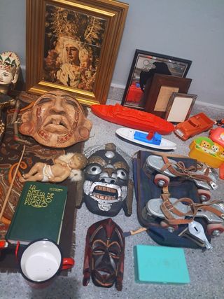 Lote Antigüedades Varios Objetos,MIRAR FOTOS.