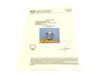 sortija oro 18k con piedra con diamante