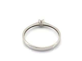 anillo oro 18k con piedra con circonita t. 18 (18,47 mm)