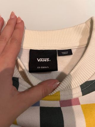Sudadera Vans Cuadros Multicolor Talla XXS
