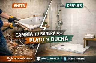Cambio bañera por plato de ducha.