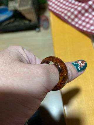Anillo Ámbar Talla muy Grande