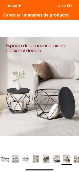 Tavoli da salotto rotondi VASAGLE