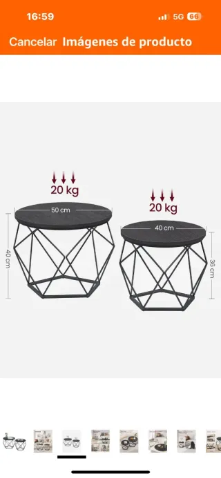 Mesas de centro redondas VASAGLE