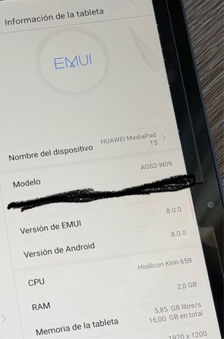 Huawei MediaPad T5 16GB Negro