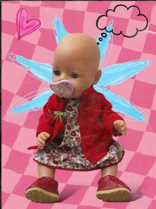 Muñeca Baby Born con vestido y zapatos