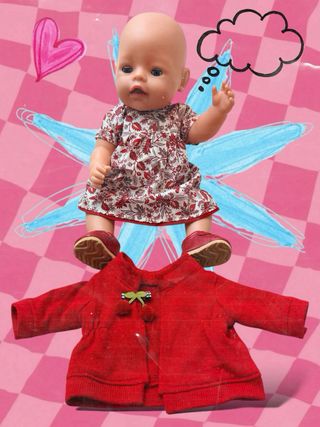 Muñeca Baby Born con vestido y zapatos