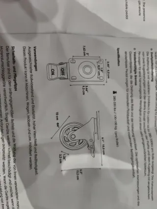 !!! NUEVAS 8 Ruedas Giratorias con Freno
