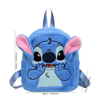 Original pequeña mochila peluche de Stitch,rosa.