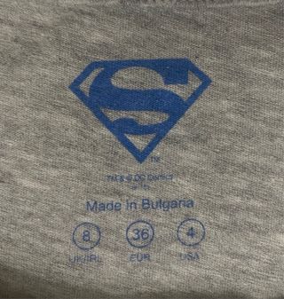 Camiseta Superman gris efecto lavado Talla S