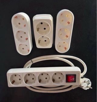 Regleta 4 enchufes con interruptor