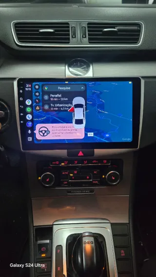 Rádio VW Passat B6 B7 Android 14 com Carplay.