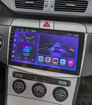 Rádio VW Passat B6 B7 Android 14 com Carplay.