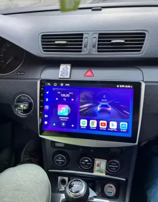 Rádio VW Passat B6 B7 Android 14 com Carplay.