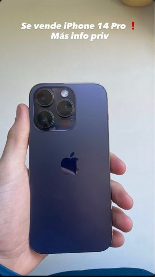 iPhone 14 Pro Gris/Morado