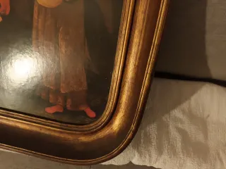 Quadro Vintage "Adoração dos Magos" Talha Dourada