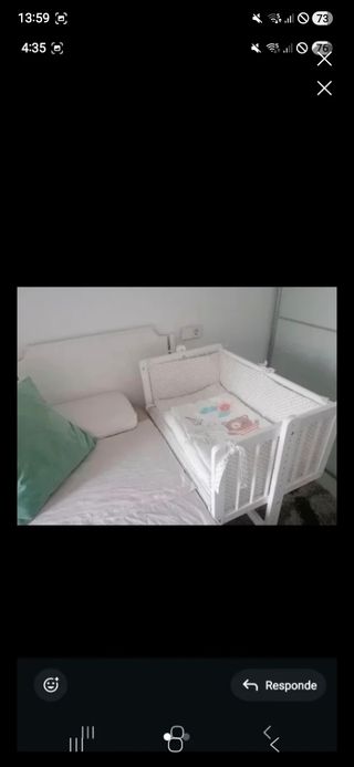 Cuna Colecho Madera Bebé