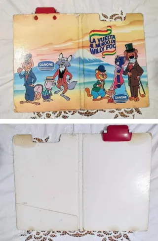 ANTIGUA CARPETA PROMOCION DANONE  LA VUELTA AL MUN