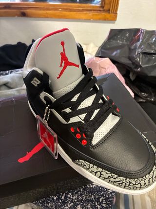Jordan 3 Negro Rojo