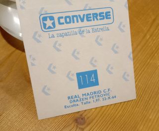 CROMO PEGATINA DRAZEN PETROVIC CONVERSE #114 1989