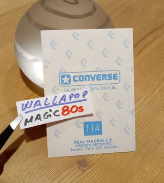 CROMO PEGATINA DRAZEN PETROVIC CONVERSE #114 1989