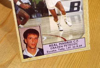 CROMO PEGATINA DRAZEN PETROVIC CONVERSE #114 1989