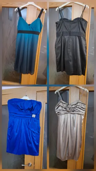 Lote 4 vestidos fiesta ceremonia talla 40