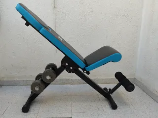 Banco de Gimnasio JX Fitness + Mancuernas Tentable