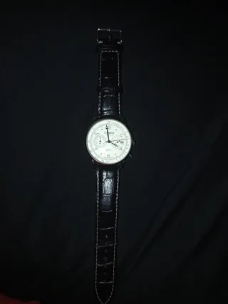Reloj de Hombre Correa Cuero Negra