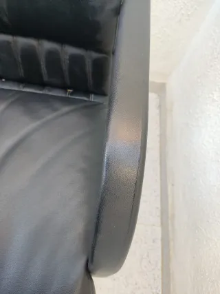 Sillón de despacho cuero negro