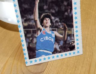 CROMO CARD DRAZEN PETROVIC LETONA 85 86 SIN PEGAR