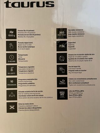 Taurus Air Fry Digital 360 Freidora Aire
