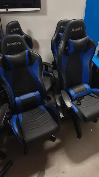 Silla Gaming Jacob Bek Negra y Azul