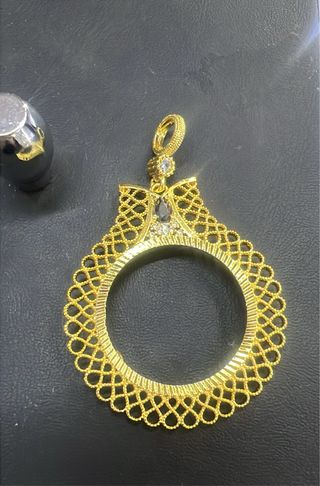 Colgantes de plata bañado en oro 18 kilates