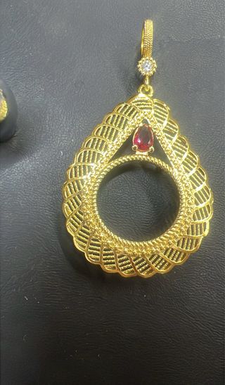 Colgantes de plata bañado en oro 18 kilates